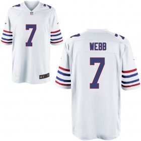 Mens Buffalo Bills Nike White Alternate Game Jersey WEBB#7