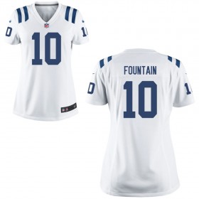 Women's Indianapolis Colts Nike White Game Jersey- FOUNTAIN#10
