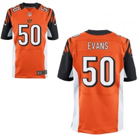 Men's Cincinnati Bengals Nike Orange Elite Jersey EVANS#50
