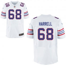 Mens Buffalo Bills Nike White Alternate Elite Jersey HARRELL#68