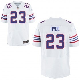 Mens Buffalo Bills Nike White Alternate Elite Jersey HYDE#23