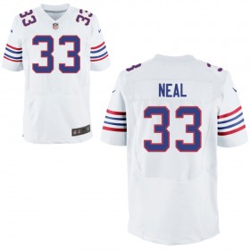 Mens Buffalo Bills Nike White Alternate Elite Jersey NEAL#33