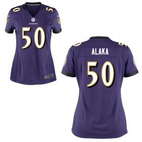 Women's Baltimore Ravens Nike Purple Game Jersey ALAKA#50