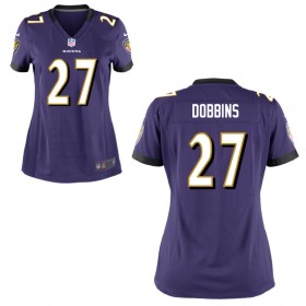 Women's Baltimore Ravens Nike Purple Game Jersey DOBBINS#27