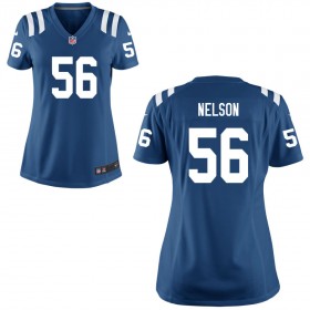 Women's Indianapolis Colts Nike Royal Game Jersey NELSON#56