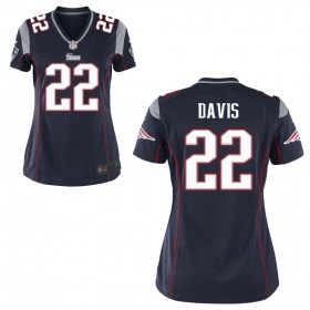 Women's New England Patriots Nike Navy Blue Game Jersey DAVIS#22