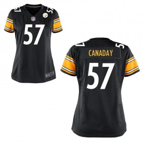 Women's Pittsburgh Steelers Nike Black Game Jersey CANADAY#57