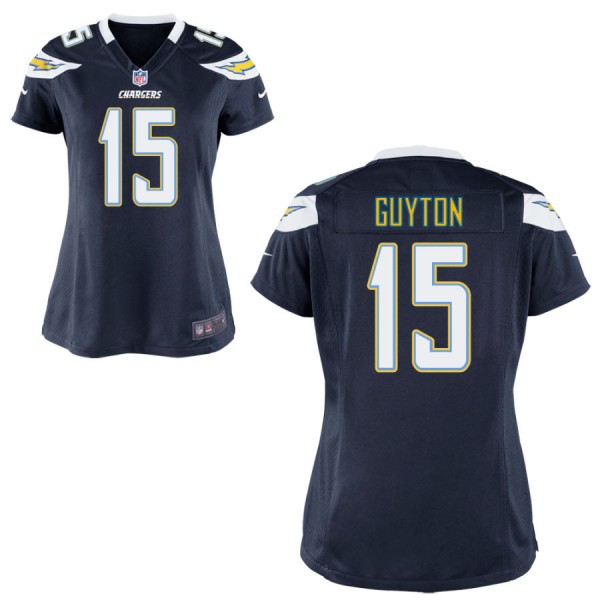 WomenÕs Los Angeles Chargers Nike Navy Blue Game Jersey GUYTON#15