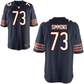 Youth Chicago Bears Nike Navy Game Jersey SIMMONS#73
