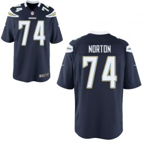 Youth Los Angeles Chargers Nike Navy Game Jersey NORTON#74