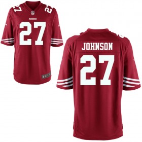 Youth San Francisco 49ers Nike Scarlet Game Jersey JOHNSON#27