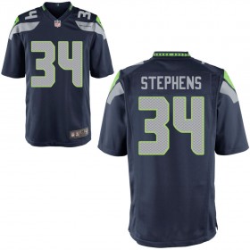 Youth Seattle Seahawks Nike College Navy Game Jersey STEPHENS#34