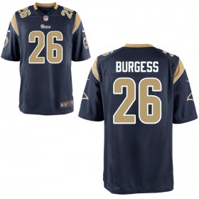 Youth Los Angeles Rams Nike Navy Game Jersey BURGESS#26