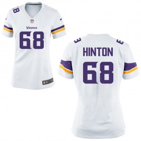 Women's Minnesota Vikings Nike White Game Jersey HINTON#68