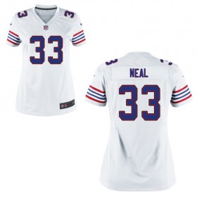 Women's Buffalo Bills Nike White Throwback Game Jersey NEAL#33