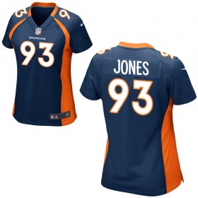Women's Denver Broncos Nike Navy Blue Game Jersey JONES#93
