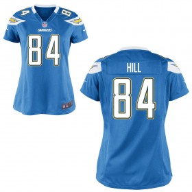 Women's Los Angeles Chargers Nike Light Blue Game Jersey HILL#84