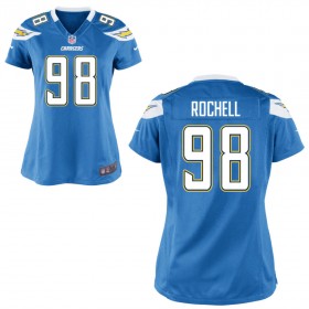Women's Los Angeles Chargers Nike Light Blue Game Jersey ROCHELL#98