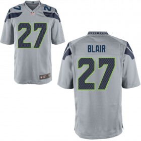 Seattle Seahawks Nike Alternate Game Jersey - Gray BLAIR#27