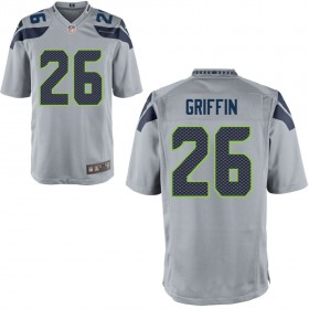 Seattle Seahawks Nike Alternate Game Jersey - Gray GRIFFIN#26