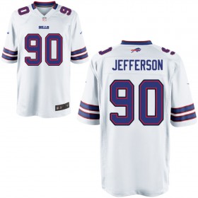 Nike Men's Buffalo Bills Game White Jersey JEFFERSON#90