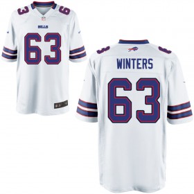 Nike Men's Buffalo Bills Game White Jersey WINTERS#63