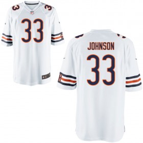 Nike Men's Chicago Bears Game White Jersey JOHNSON#33