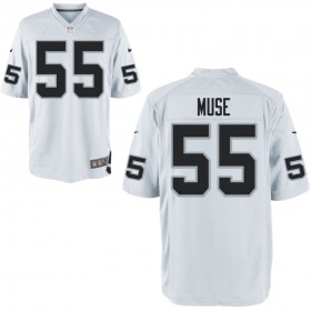 Nike Men's Las Vegas Raiders Game White Jersey MUSE#55