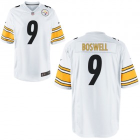 Nike Men's Pittsburgh Steelers Game White Jersey BOSWELL#9