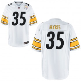 Nike Men's Pittsburgh Steelers Game White Jersey MYRES#35