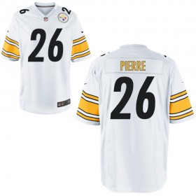 Nike Men's Pittsburgh Steelers Game White Jersey PIERRE#26