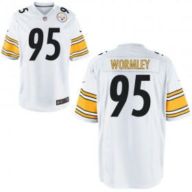Nike Men's Pittsburgh Steelers Game White Jersey WORMLEY#95