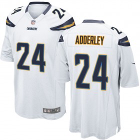 Nike Men's Los Angeles Chargers Game White Jersey ADDERLEY#24