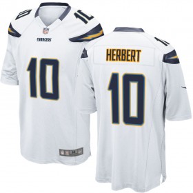 Nike Men's Los Angeles Chargers Game White Jersey HERBERT#10