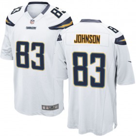 Nike Men's Los Angeles Chargers Game White Jersey JOHNSON#83