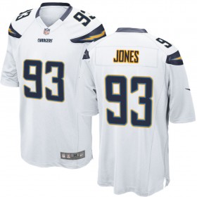 Nike Men's Los Angeles Chargers Game White Jersey JONES#93