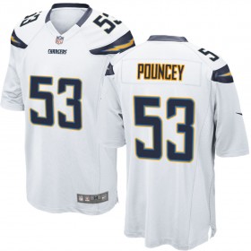 Nike Men's Los Angeles Chargers Game White Jersey POUNCEY#53