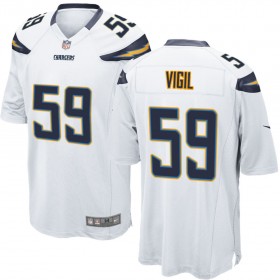 Nike Men's Los Angeles Chargers Game White Jersey VIGIL#59
