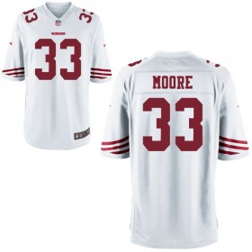 Nike Men's San Francisco 49ers Game White Jersey MOORE#33