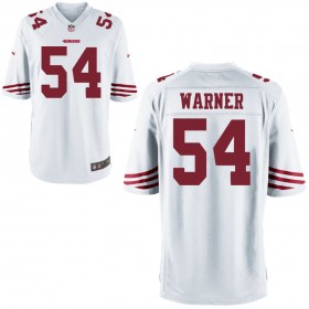 Nike Men's San Francisco 49ers Game White Jersey WARNER#54