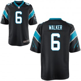 Men's Carolina Panthers Nike Black Game Jersey WALKER#6