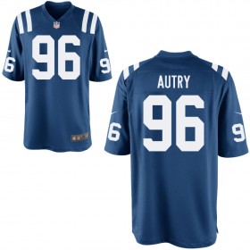 Men's Indianapolis Colts Nike Royal Game Jersey AUTRY#96