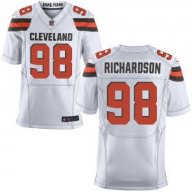Men's Cleveland Browns Nike White Elite Jersey RICHARDSON#98
