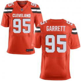 Men's Cleveland Browns Nike Orange Alternate Elite Jersey GARRETT#95